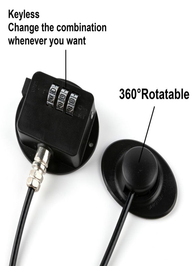 FIGEPO Fridge & Freezer Child Safety Lock with Strong Adhesive (2, Black) - Image 2
